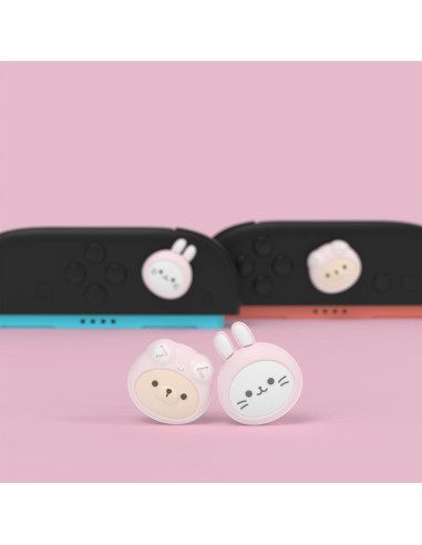 Agarraderas para Pulgares PlayVital para Nintendo Switch 2 - Silicona Kawaii