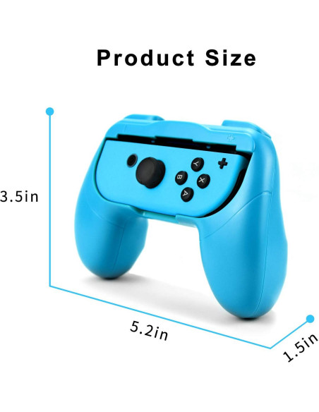 Agarres Joy-Con para Nintendo Switch Laimax - 2 Pack Rojo/Azul