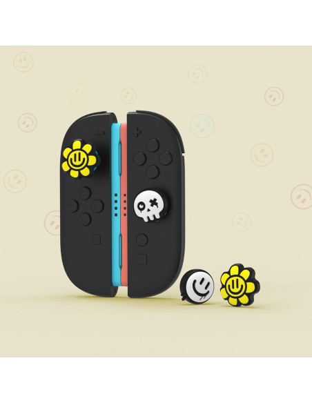 Agarraderas para Pulgar PlayVital para Nintendo Switch 2 - 6 Tapas de Silicona