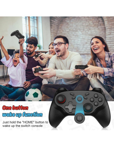 Controlador inalámbrico Nonbliep para Nintendo Switch - Negro