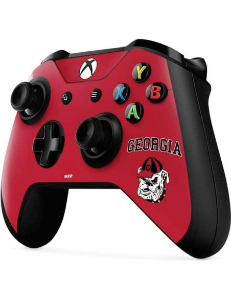 Piel de juego Skinit para controlador Xbox One X - Bulldogs UGA Piel de juego Skinit para controlador Xbox One X - Bulldogs UGA