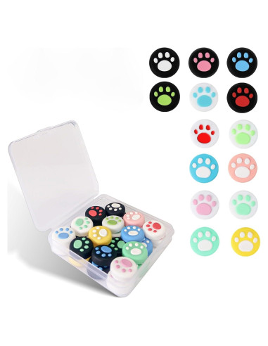 28 Tapas de Agarre de Pulgar Silicona Epstur para Nintendo Switch