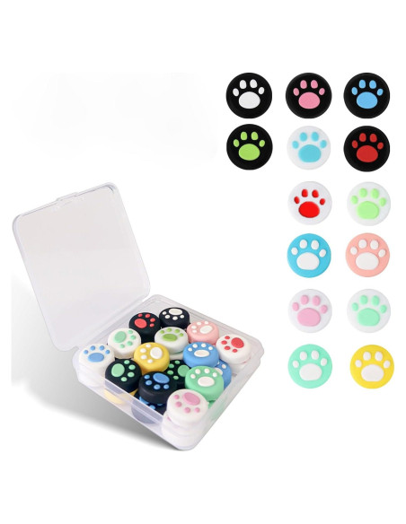 28 Tapas de Agarre de Pulgar Silicona Epstur para Nintendo Switch