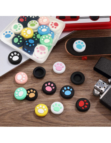 28 Tapas de Agarre de Pulgar Silicona Epstur para Nintendo Switch