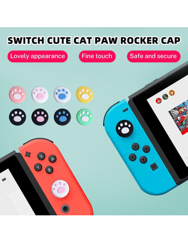 28 Tapas de Agarre de Pulgar Silicona Epstur para Nintendo Switch