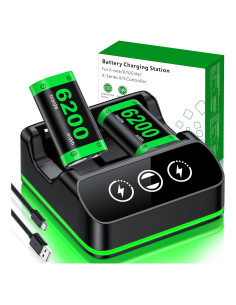 Paquete de Baterías Recargables 6200mWh DINOSTRIKE para Xbox