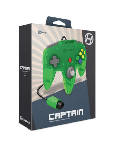 Controlador Premium Hyperkin Capitán N64 Verde Lima 3.05m 2