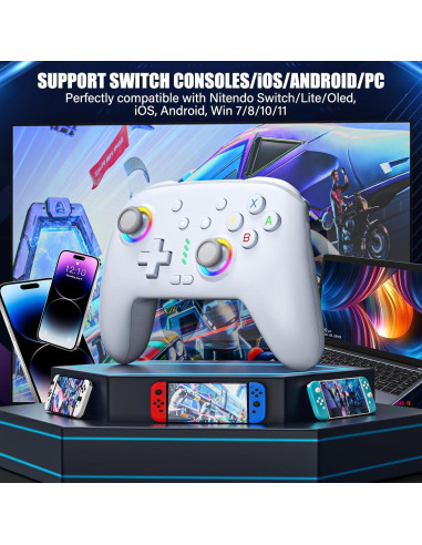 Controlador Inalámbrico HUDOBBYE Pro para Switch OLED Lite