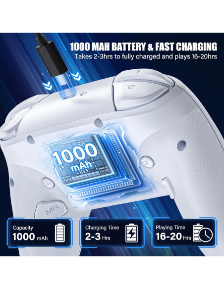 Controlador Inalámbrico HUDOBBYE Pro para Switch OLED Lite