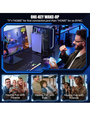 Controlador Inalámbrico HUDOBBYE Pro para Switch OLED Lite