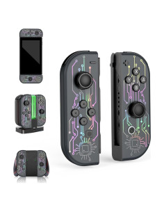 Controlador Joypad RGB Genérico para Switch/OLED/Lite - 7 Colores