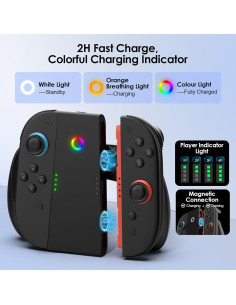 Agarre de Carga Magnético HUIJUTCHEN para Nintendo Switch 2 2