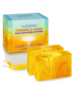 Jabón de Ácido Kojico y Cúrcuma Clerzena 198g - Removedor de Manchas