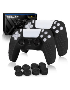 Funda de Silicona Antideslizante SIKEMAY para Controlador PS5 - Negro