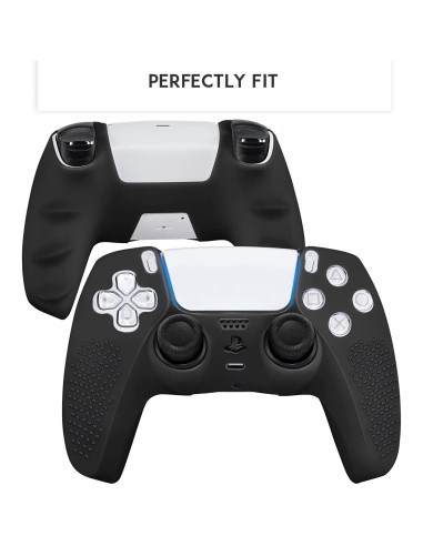 Funda de Silicona Antideslizante SIKEMAY para Controlador PS5 - Negro