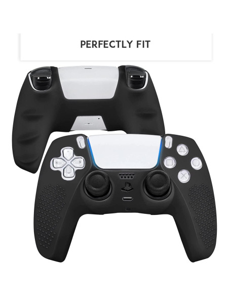 Funda de Silicona Antideslizante SIKEMAY para Controlador PS5 - Negro