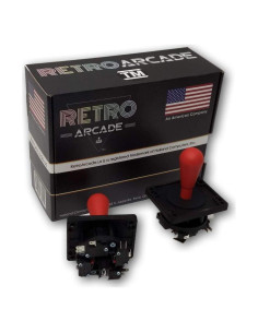 Joystick de Arcade Estilo Competencia RetroArcade Rojo 8 Direcciones