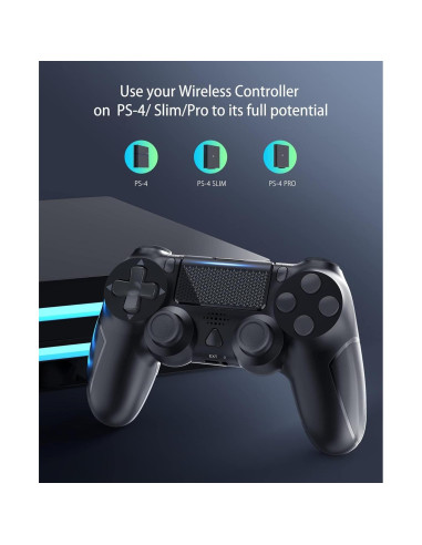 Controlador Inalámbrico YCCTEAM para PS4 Slim y PC con Vibración