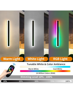 Lámpara de Pared RGB Mikeru 60 cm Regulable IP65 2