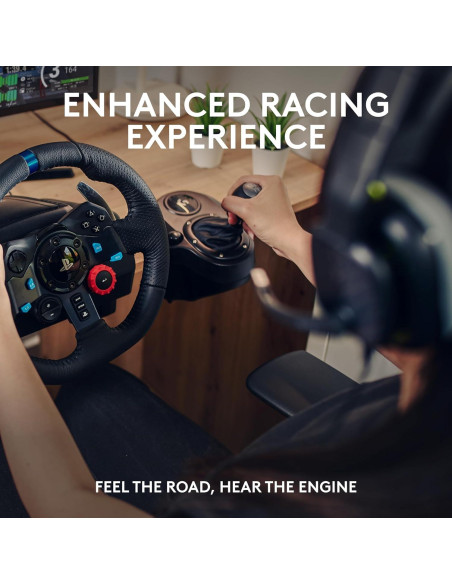 Volante de Carreras Logitech G29 con Pedales y Auriculares A10