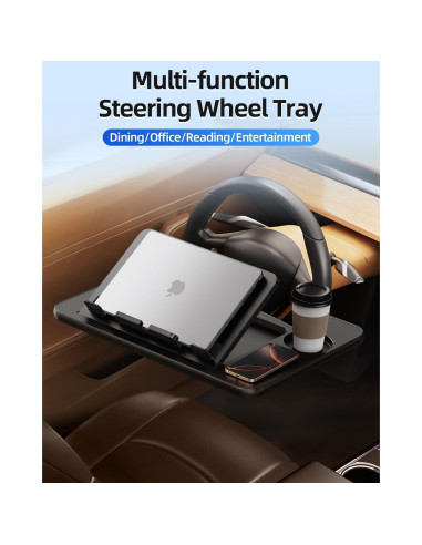 Mesa de Bandeja para Volante DICMKY Ajustable 45.7x33.4cm