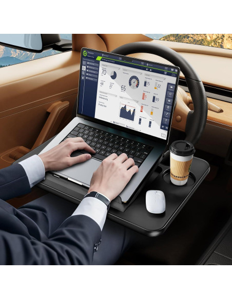 Mesa de Bandeja para Volante DICMKY Ajustable 45.7x33.4cm