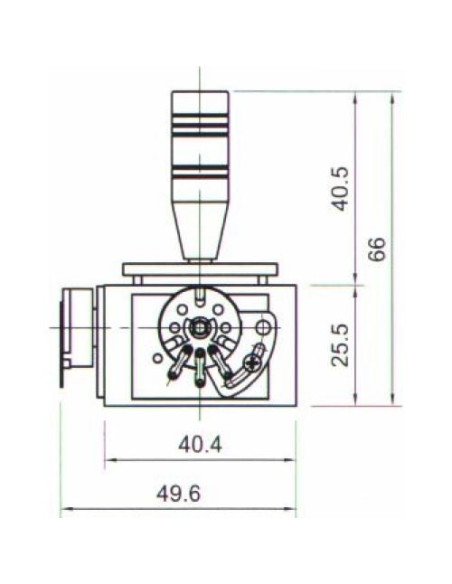 Joystick ServoCity R-204 2 Funciones 12mm Grueso