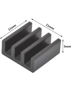 30 Disipadores de Calor de Aluminio 11x11x5mm COOLTEX 2