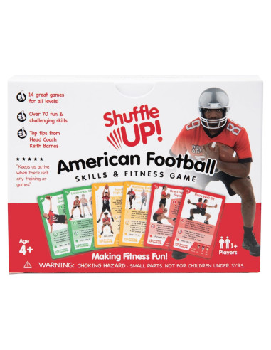 Juego de Cartas de Fútbol Americano Shuffle Up - 72 Tarjetas
