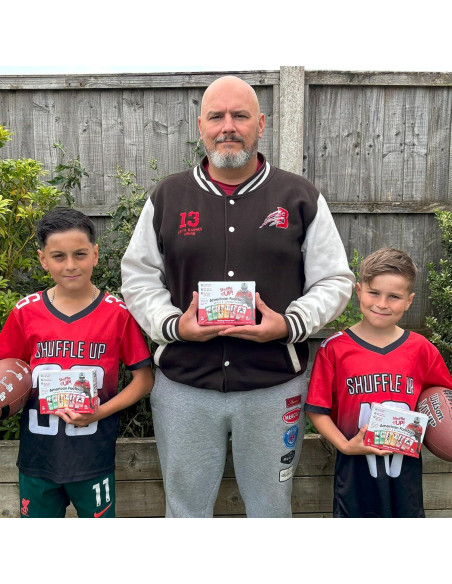 Juego de Cartas de Fútbol Americano Shuffle Up - 72 Tarjetas