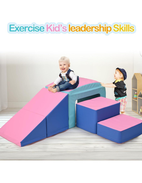 Conjunto de Escaladores de Espuma SURPCOS Rosa 6 Piezas 91x46x41cm