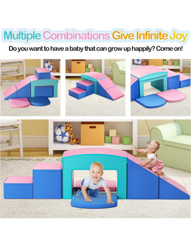 Conjunto de Escaladores de Espuma SURPCOS Rosa 6 Piezas 91x46x41cm