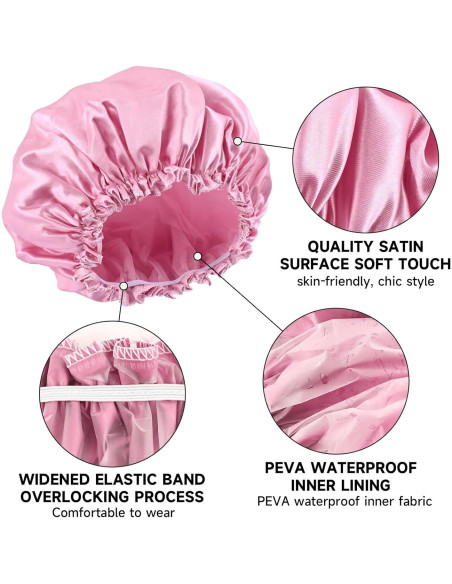 Gorro de Ducha Reutilizable PURAIMA - Impermeable 4 Pcs Gorro de Ducha Reutilizable PURAIMA - Impermeable 4 Pcs