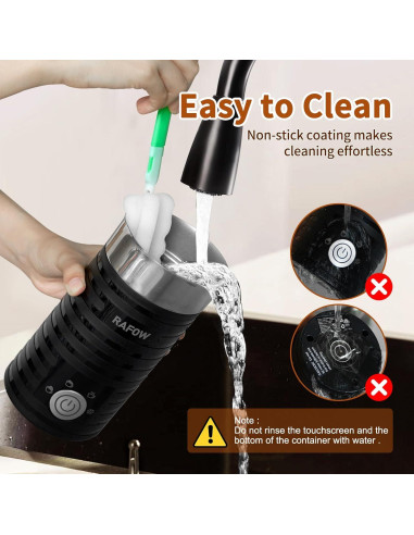 Espumador de Leche Eléctrico 4 en 1 Rafow 350ml Apagado Automático