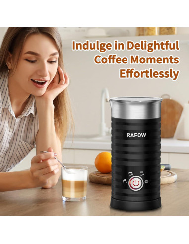 Espumador de Leche Eléctrico 4 en 1 Rafow 350ml Apagado Automático