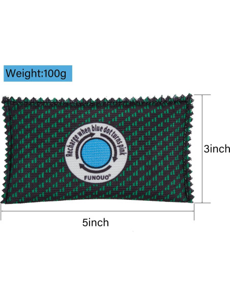 Paquete Deshidratante Recargable FUNOUO 100g - 5 Unidades