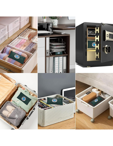 Paquete Deshidratante Recargable FUNOUO 100g - 5 Unidades