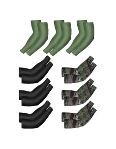 Mangas de Protección UV Unisex Bememo - 9 Pares de Seda de Hielo