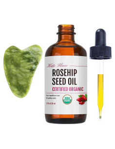 Aceite de Rosa Mosqueta Orgánico Kate Blanc 30ml + Gua Sha Jade