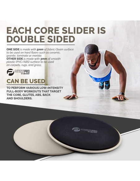 Deslizadores de Núcleo Limm para Ejercicio - Juego de 2