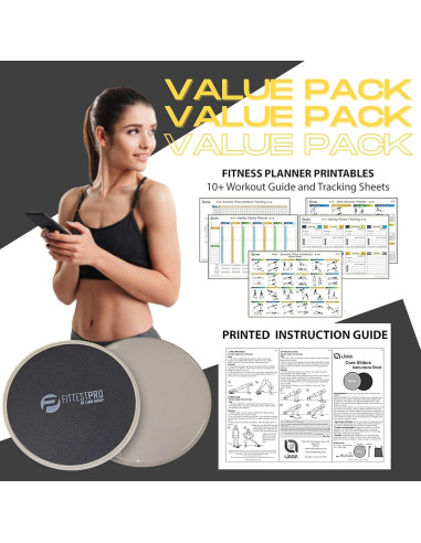 Deslizadores de Núcleo Limm para Ejercicio - Juego de 2