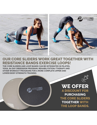 Deslizadores de Núcleo Limm para Ejercicio - Juego de 2