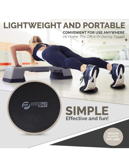 Deslizadores de Núcleo Limm para Ejercicio - Juego de 2