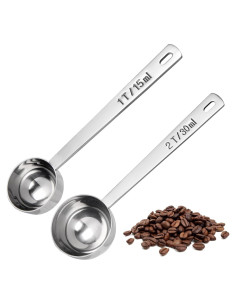 Cucharón Medidor U-Taste Acero Inoxidable 18/8 15ml y 30ml