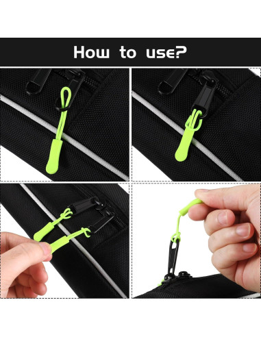 Tiradores de Cremallera WILLBOND 50 Piezas 25 Colores Nylon