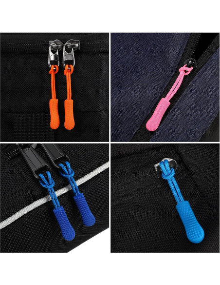 Tiradores de Cremallera WILLBOND 50 Piezas 25 Colores Nylon