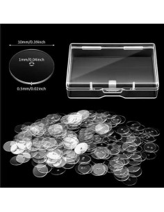 Discos Transparentes para Pendientes WILLBOND - 200 Pcs 2