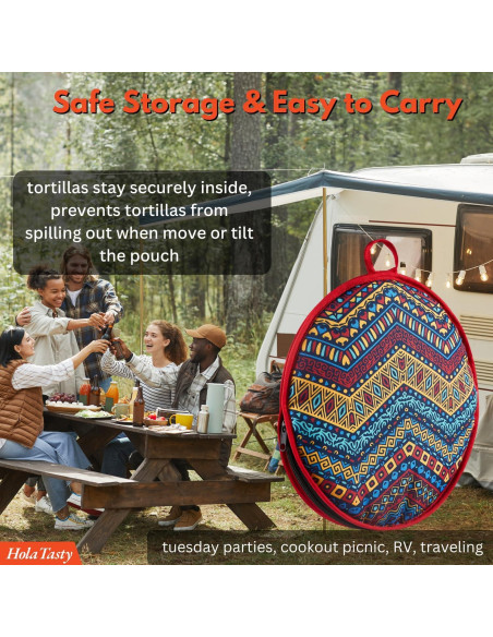 Bolsa Calentadora de Tortillas Woobud 30.48 cm Aislante Microondas