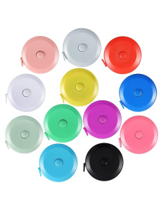 Paquete de 12 cintas métricas retráctiles MOEFU 150 cm