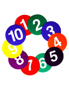 Marcadores de Poliéster Antideslizantes Nuburbur 9" Coloridos